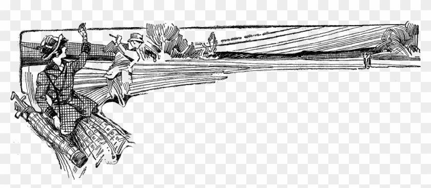 Digital Golf Border Design - Sketch Clipart