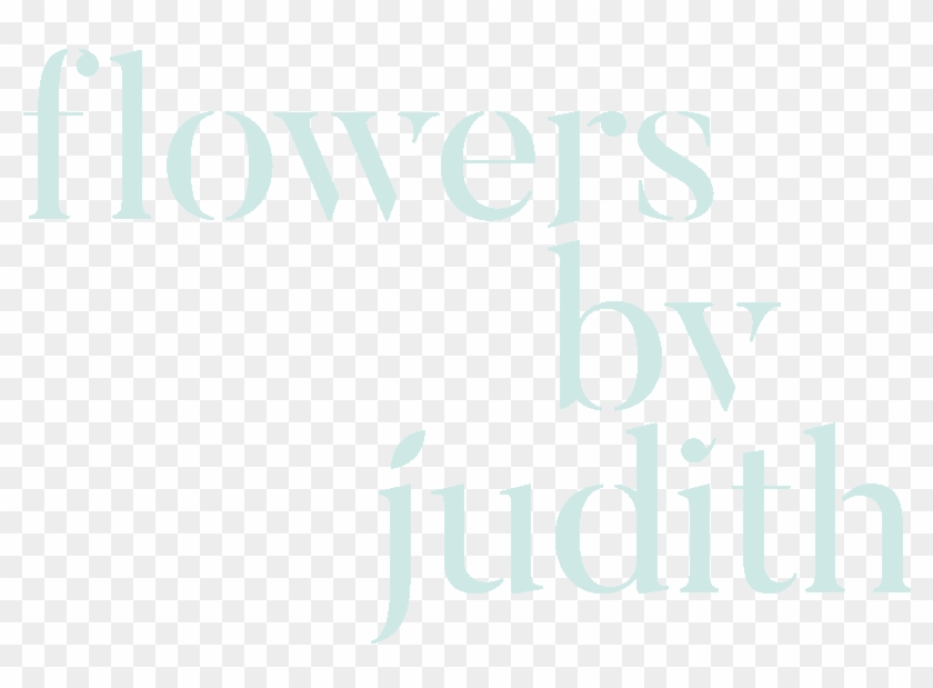 Flowers By Judith Logo - Poster Clipart