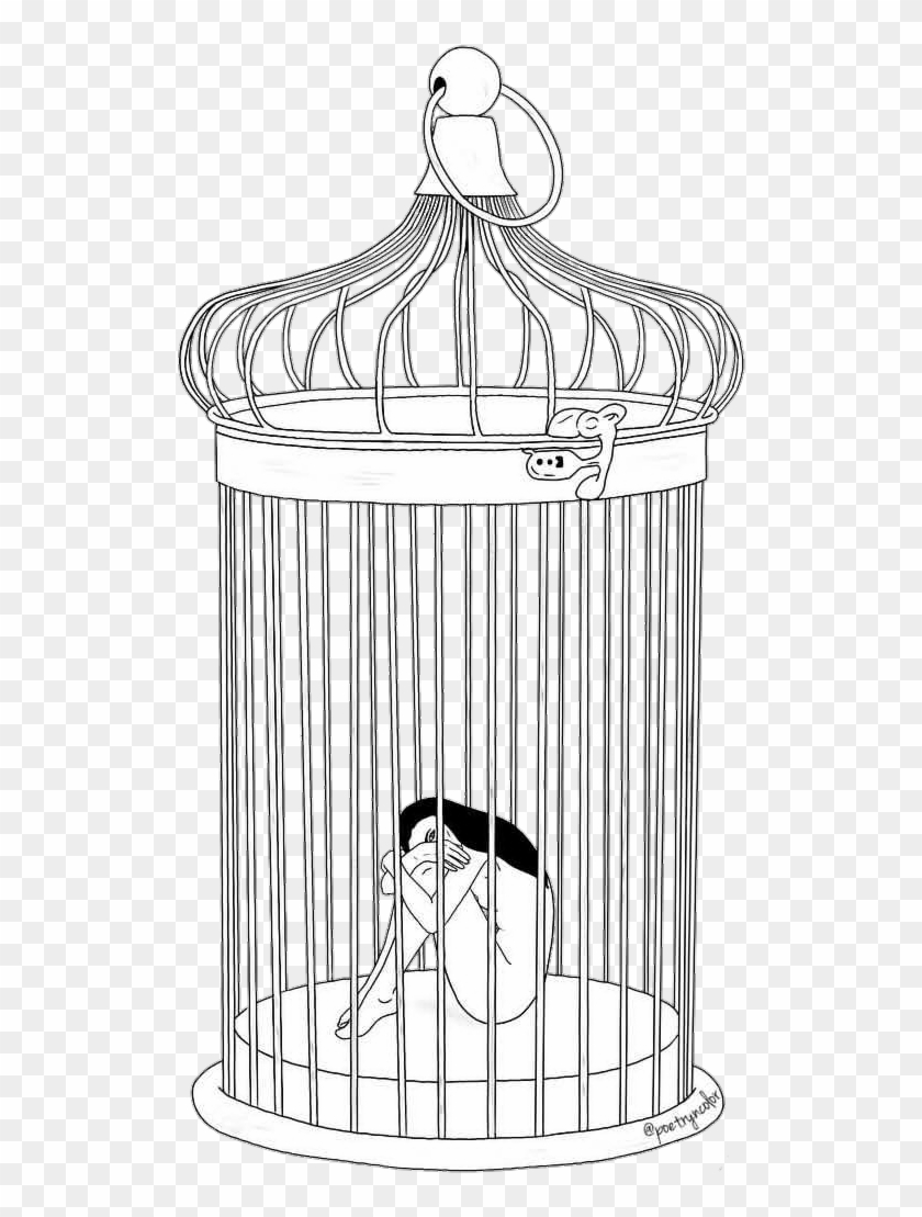 Picture Royalty Free Jale Tumblr Blackandwhite Prison - Cage Prison Clipart