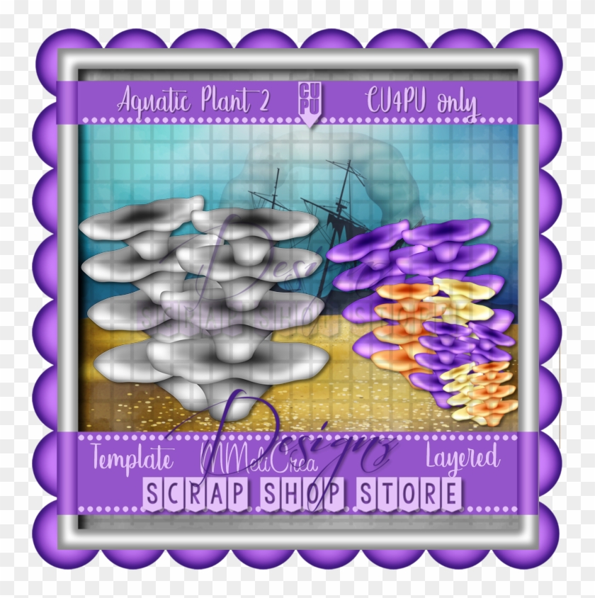 Aquatic Plant 2 Template - Poster Clipart