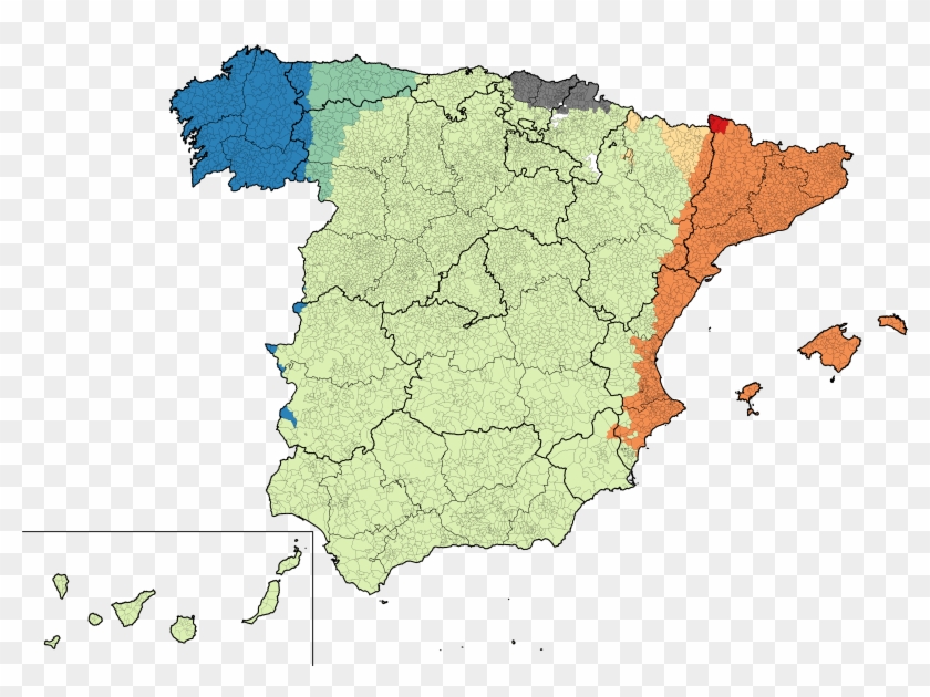 File - Spain Languages - Png - Spain Territories Clipart #2119613