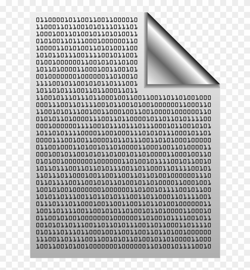Binary File Icon Clipart - Codigos Escritos - Png Download