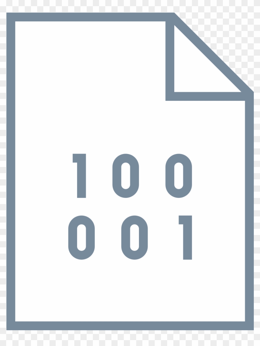 Binary File Icon - Sign Clipart #2120975