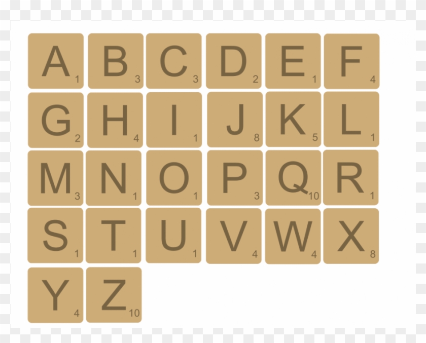 Scrabble Clipart Tile Blank - Alfabeto Movel Para Imprimir - Png Download