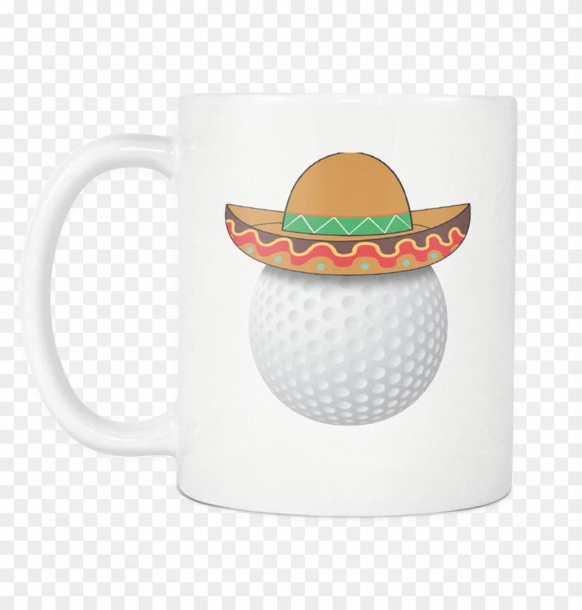 Funny Golf Ball Mexican Sports Clipart #2121947