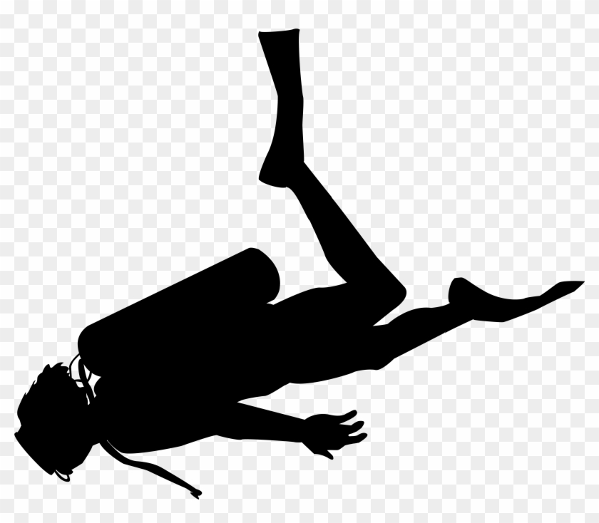 Scuba Diver Silhouette Png Clip Art Transparent Png