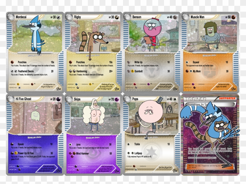 Regular Show Pokemon Cards Clipart #2124582