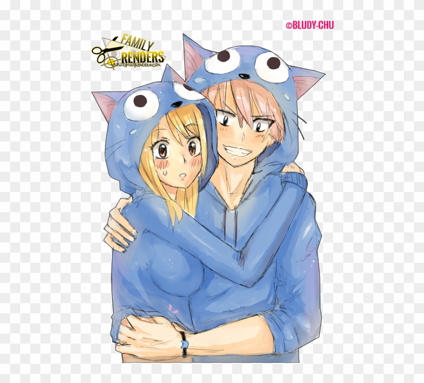 Cute Natsu And Lucy Clipart