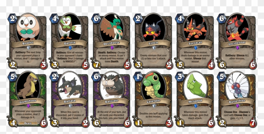 001 006,014 - Hearthstone Pokemon Clipart