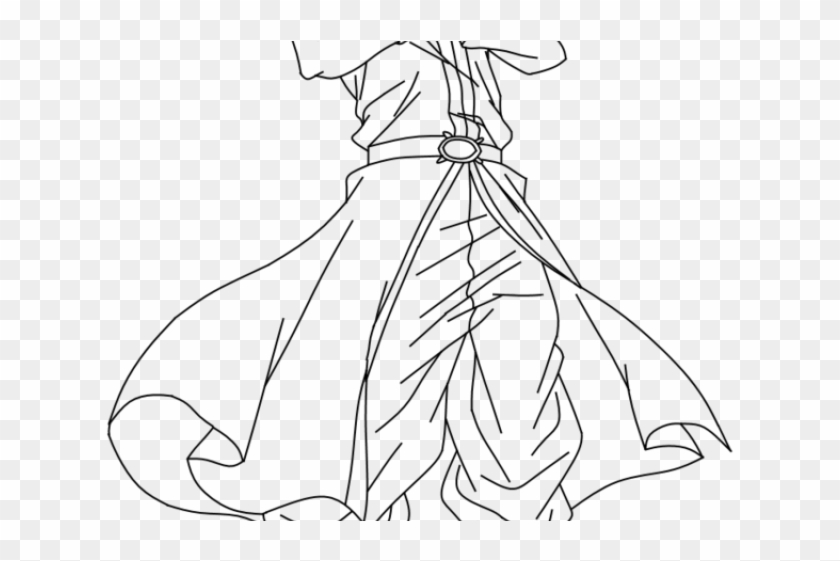 Drawn Fairy Tale Natsu Dragneel - Line Art Clipart