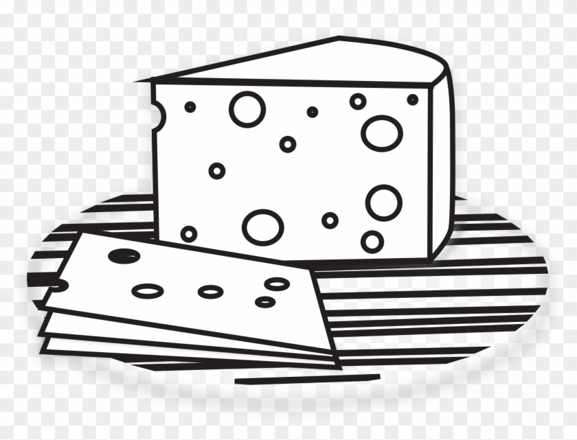 Jpg Free Library Collection Of High Quality - Clip Art Black And White Cheese - Png Download