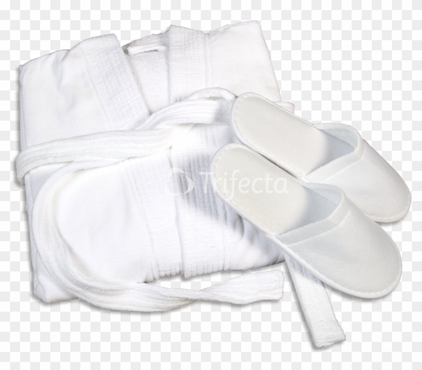 Robes And Slippers - Hotel Bathrobe And Slippers Clipart