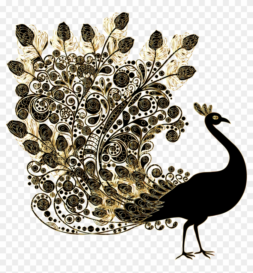 Big Image - Indian Peacock Design Free Clipart