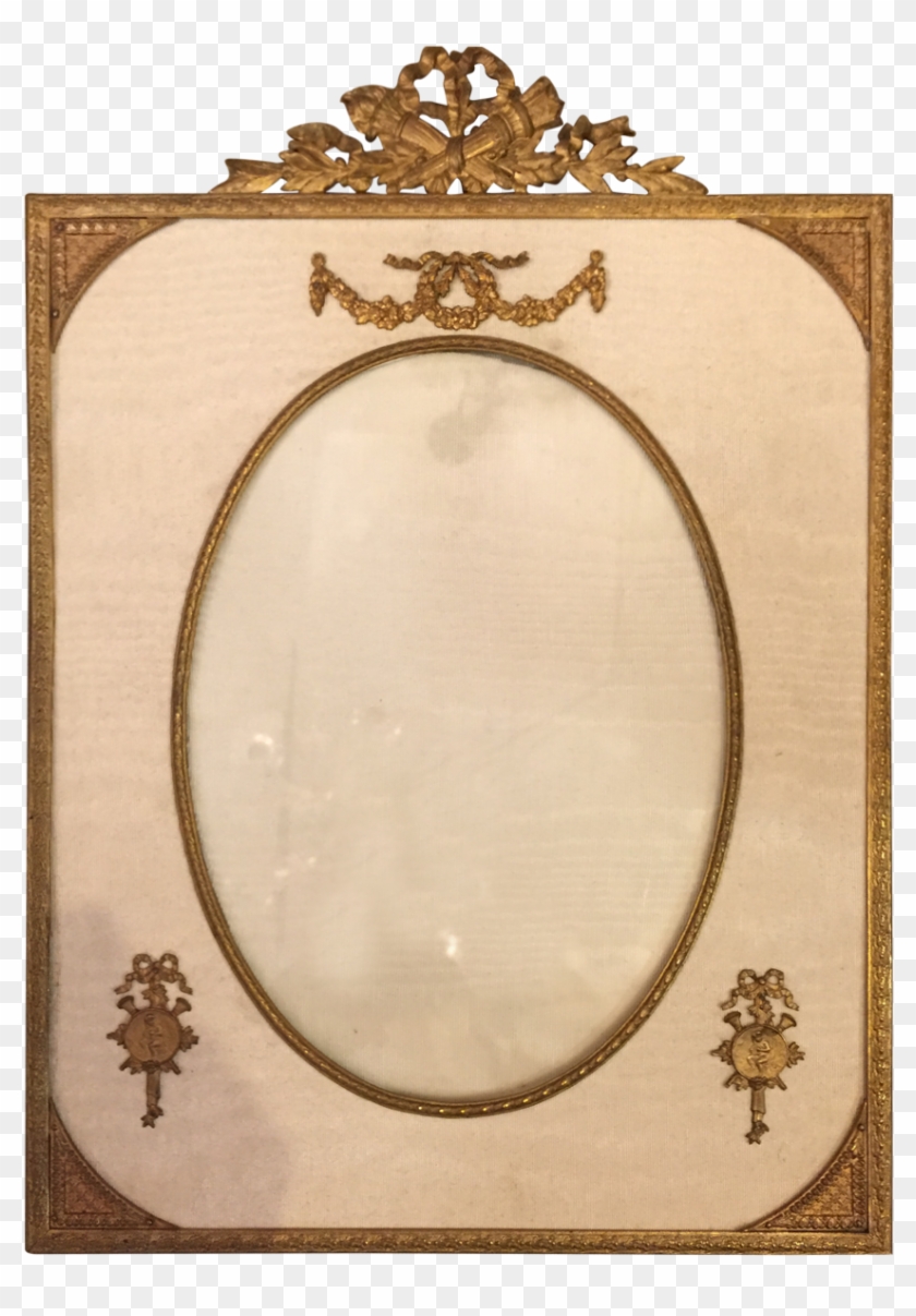 Antique French Empire Style Gilt Bronze Desk Frame - Circle Clipart #2126923