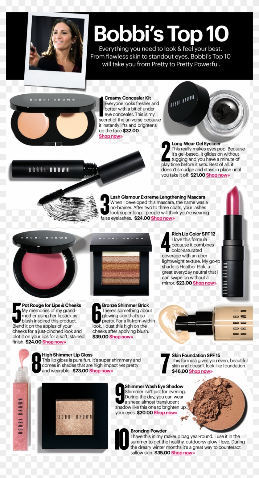 Bobbi Brown's Top 10 Products For Your Basic Cosmetics - Must Have Bobbi Brown Makeup Clipart