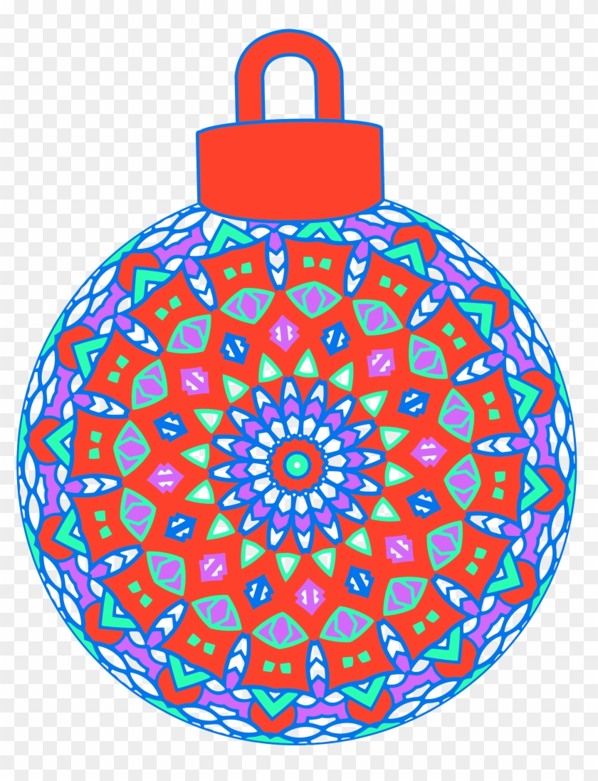 Colored White Line Design - Circle Clipart