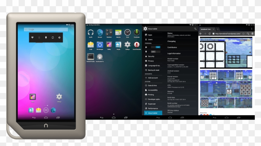0 Kitkat For Nook Tablet (sdc/img) (01oct2014) - Operating System Clipart #2127809