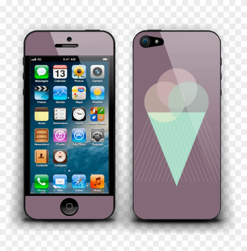 Purple Ice Cream Skin Iphone - Iphone 4 Clipart #2128011