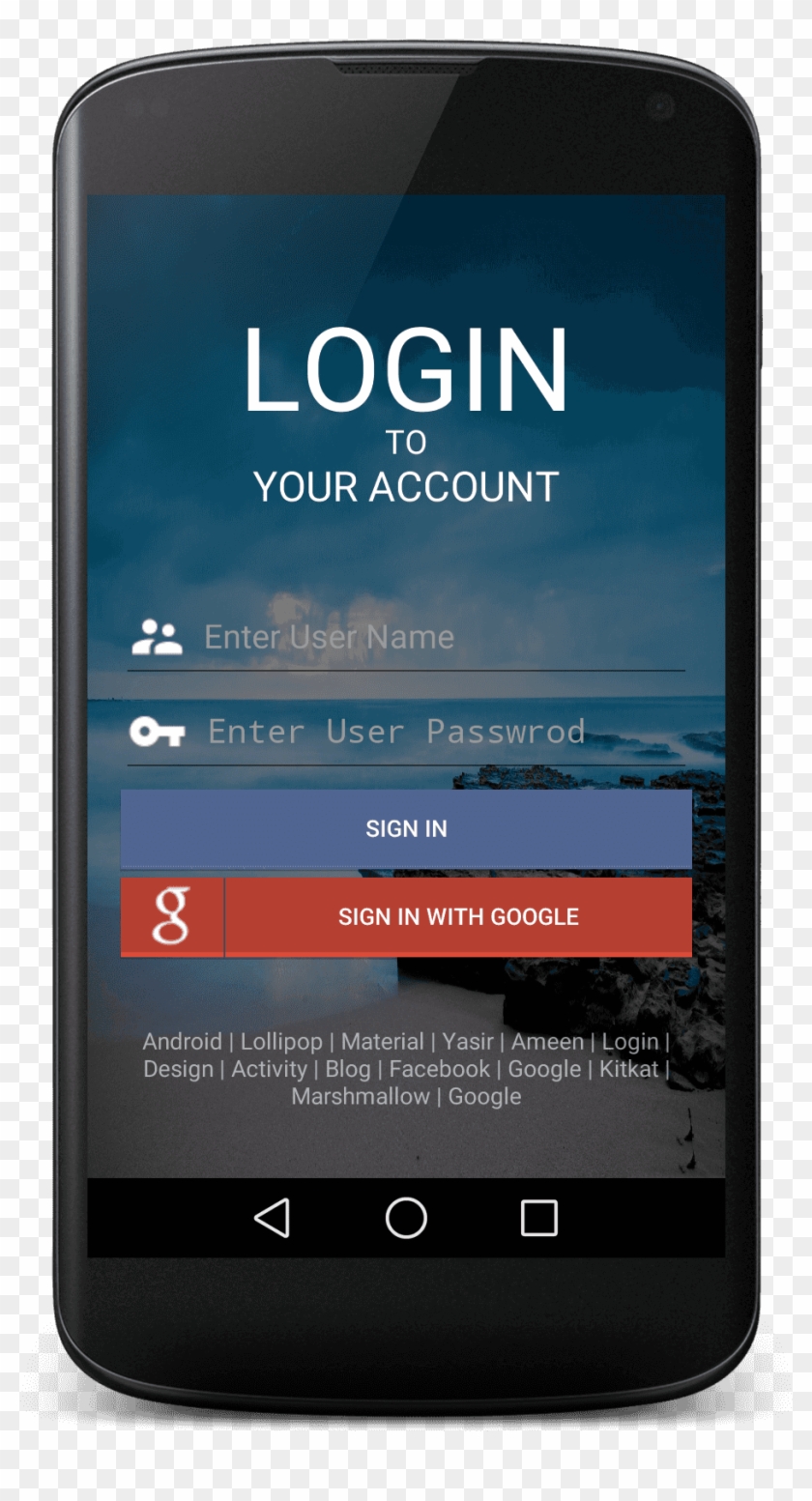 Android Transparent Activity - Smartphone Clipart