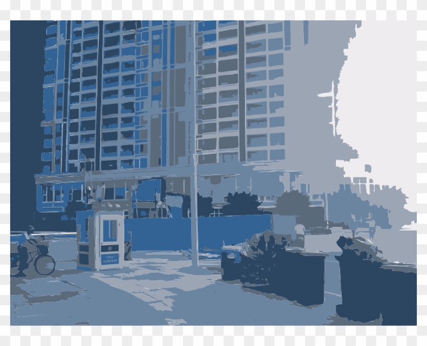 Free 1239961315656 - Tower Block Clipart #2130368