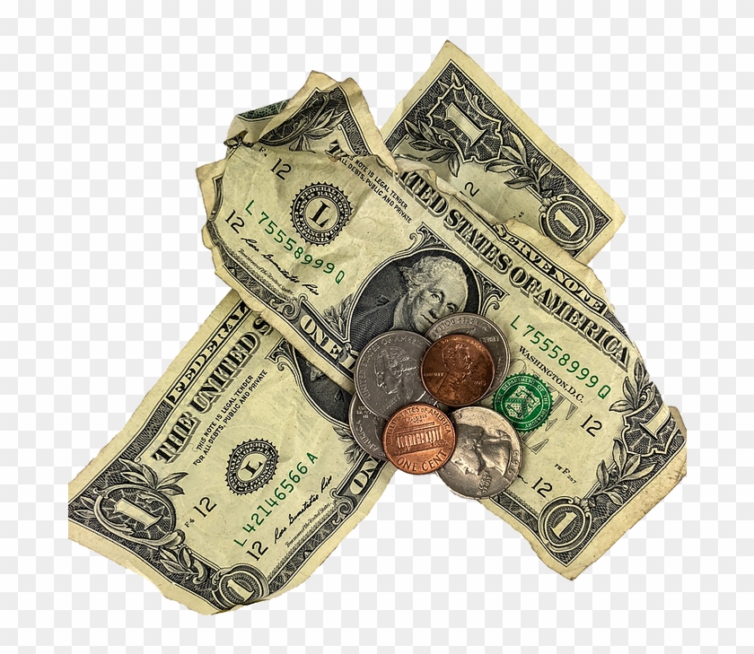 Dollar And Change 1 - Dollar Bill Clipart