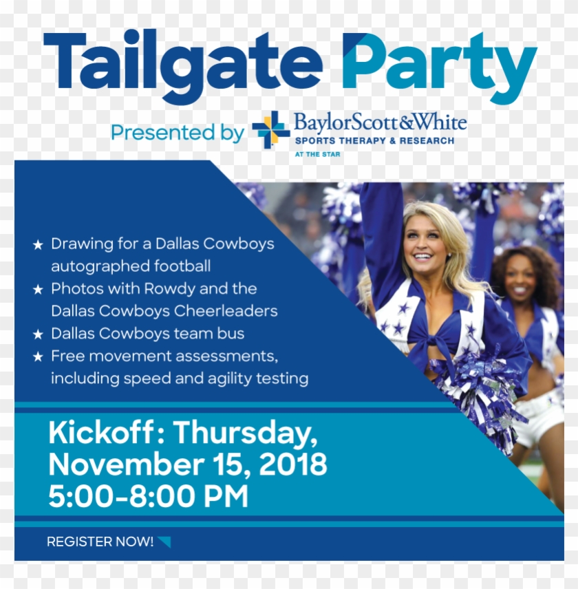 The Place To Be Is At @bswhealth Star For A Tailgate - Team Clipart