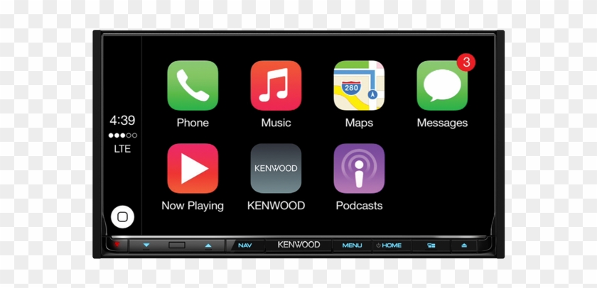 0" Wvga, Navigation System With Built-in Bluetooth, - Kenwood Ddx6702s Clipart