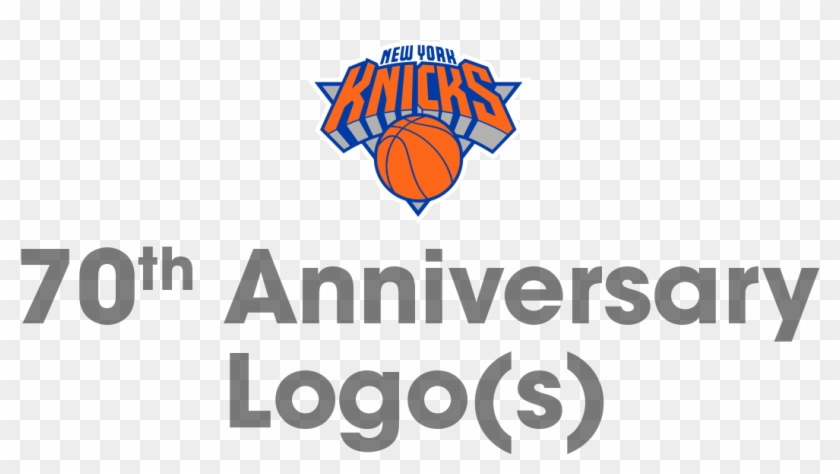 New York Knicks 70th Anniversary Logo - Graphic Design Clipart