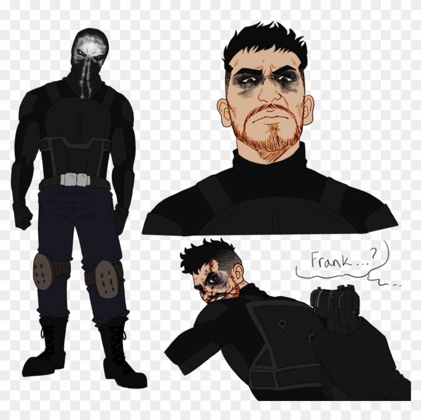 Detective Frank As The Punisher He Has A Dual Identity - Illustration Clipart #2132150