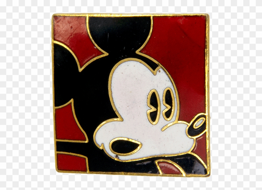 Mickey Mouse Square, Pin - Emblem Clipart #2132499