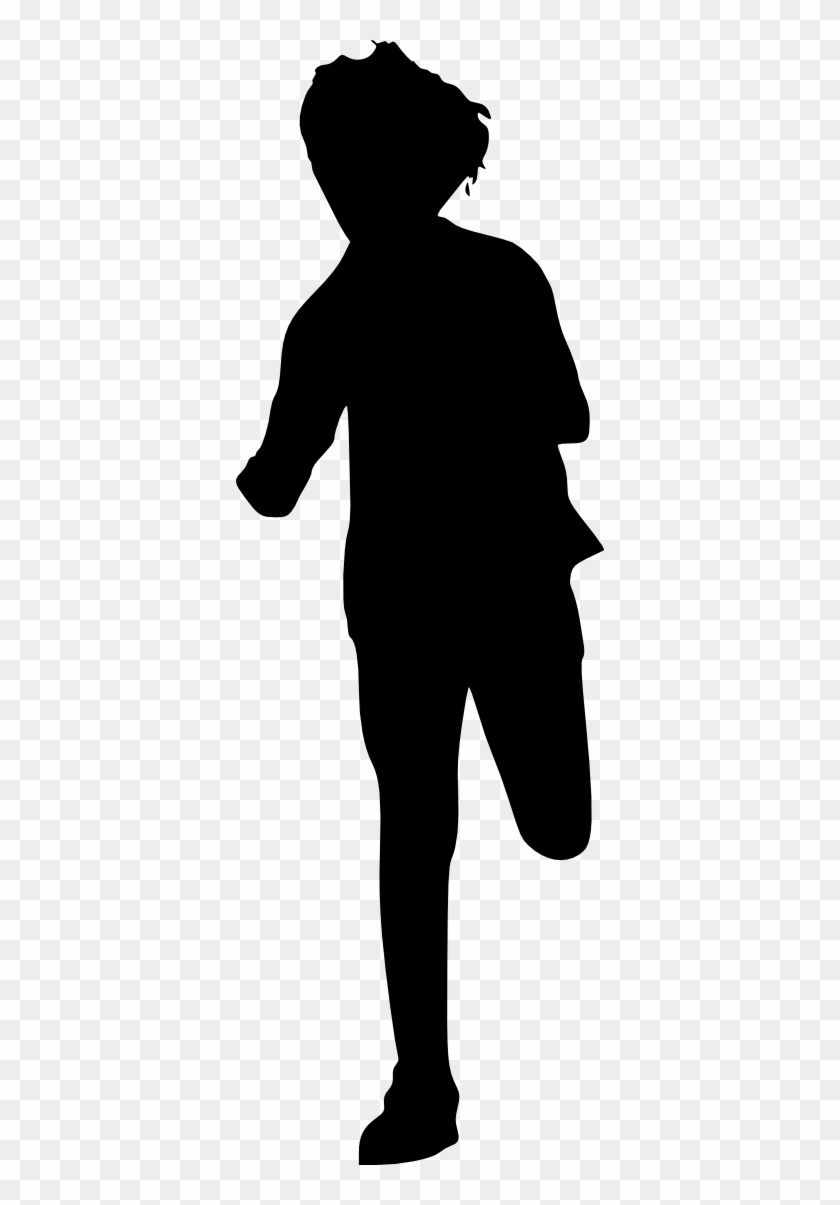 Free Download - Running Kid Silhouette Clipart #2132983