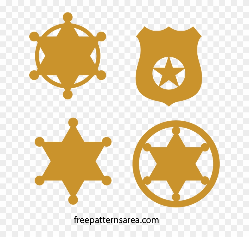 The Sheriff's Badge Has An Ironic Meaning Against The - Sheriff Badge Svg Clipart
