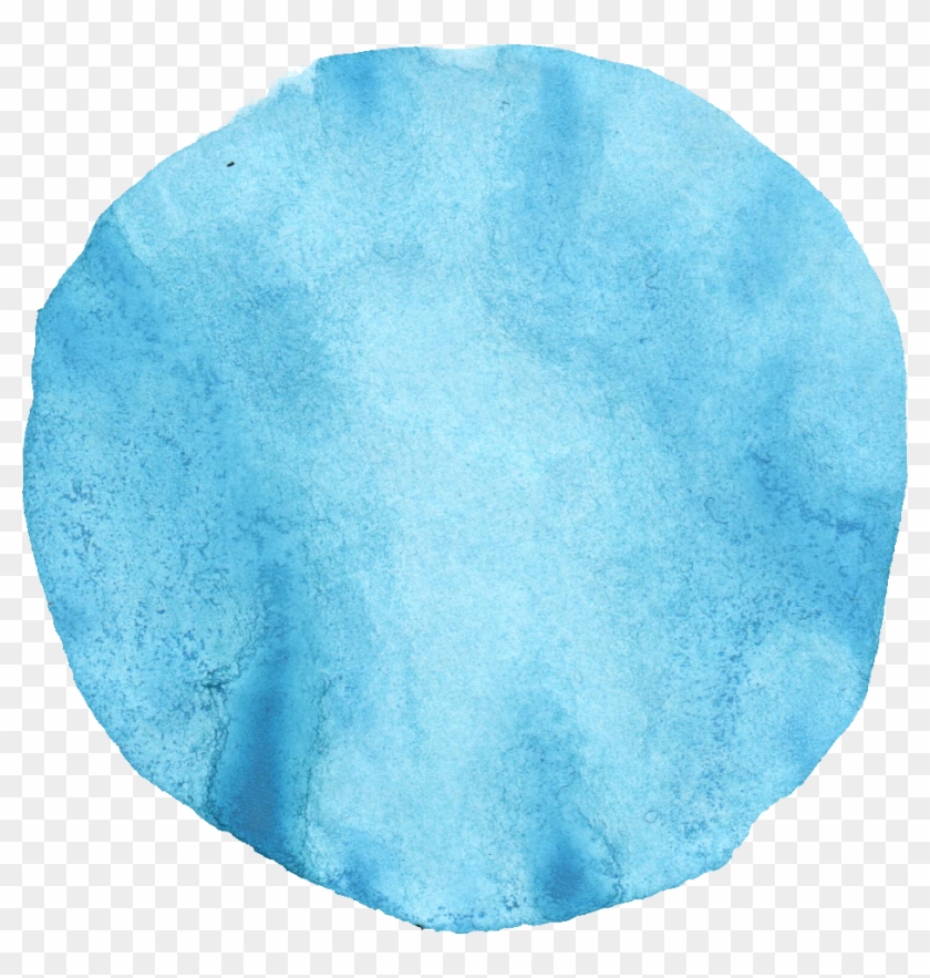 33 Watercolor Circle Vol - Blue Watercolor Circle Png Clipart #2133055