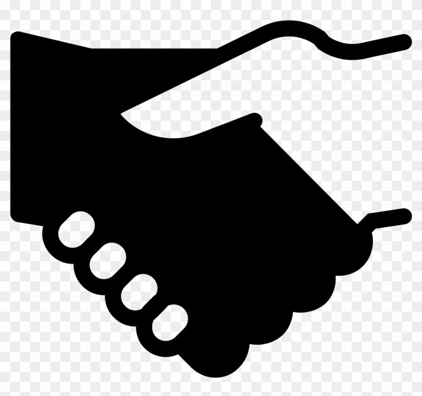 Handshake Filled Icon - Icon Clipart