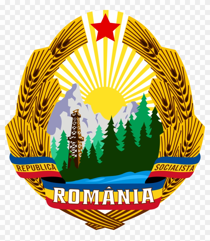 National Communism In Romania - Communist Romania Coat Of Arms Clipart #2133476
