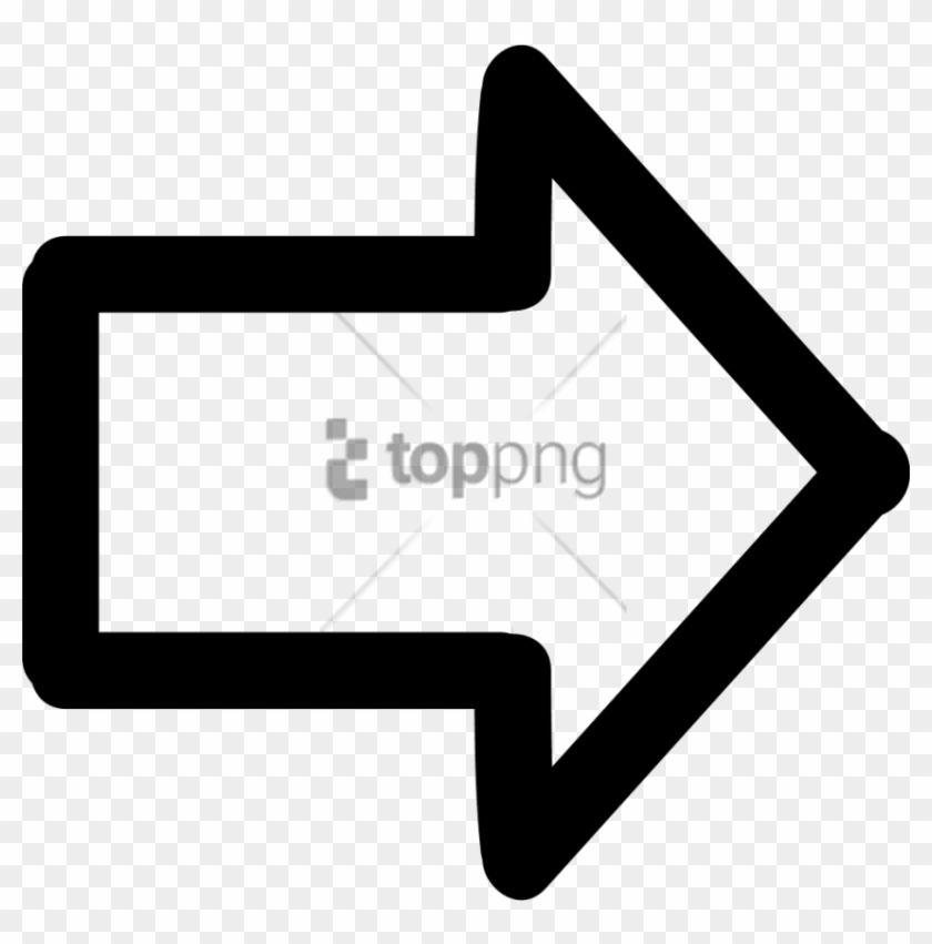 Free Png White Arrow Pointing Right Png Image With - Right Pointing Arrow Png Clipart