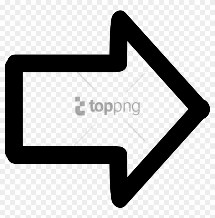 Free Png White Arrow Pointing Right Png Image With - Right Pointing Arrow Png Clipart #2133594