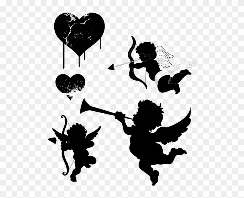 Silhueta De Anjo De Natal Clipart