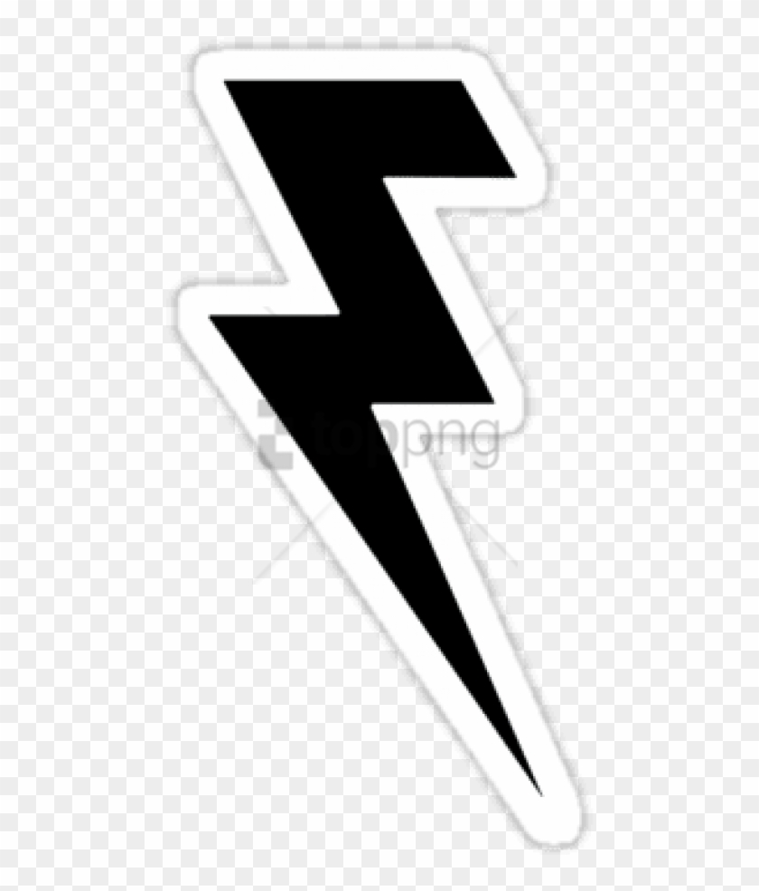 Free Png Killers Lightning Bolt Logo Png Image With - Stickers Png Black And White Clipart #2134070