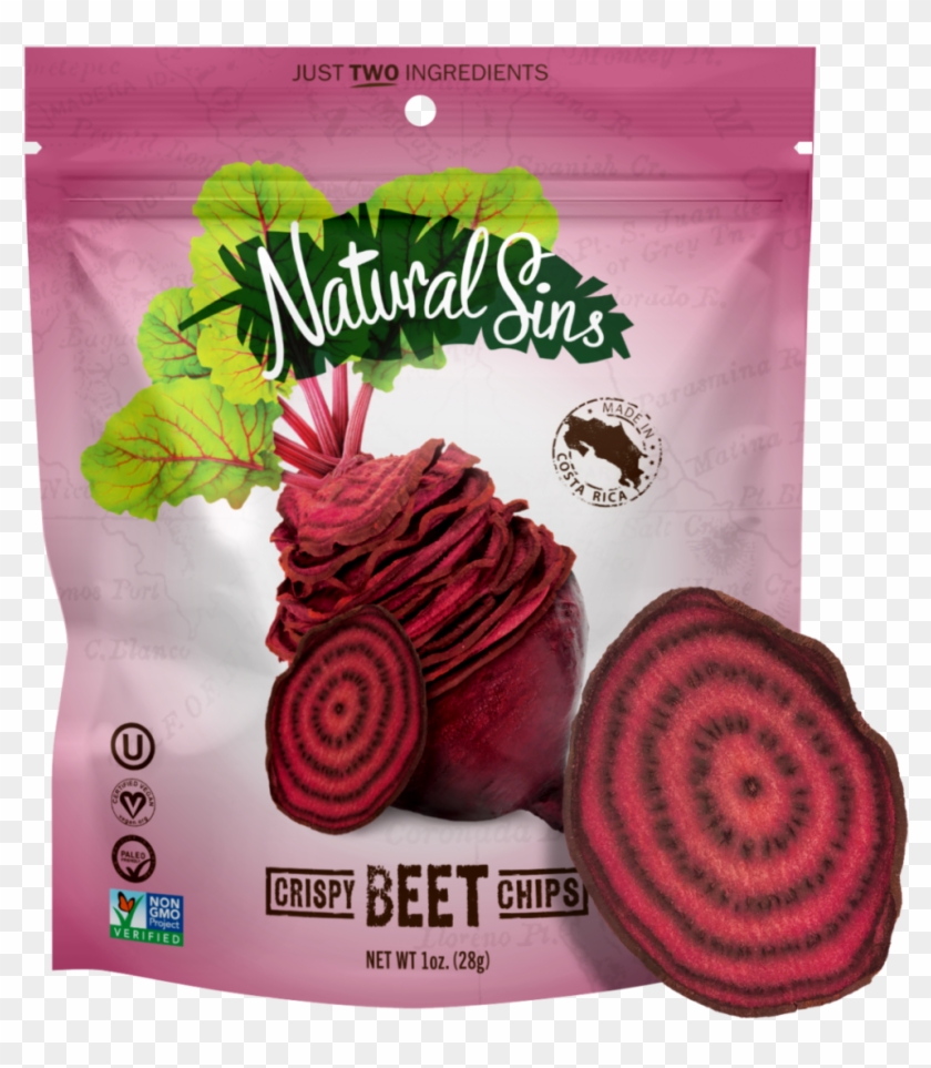 Natural Sins Crispy Beet Chips , Png Download - Coconut Chips Packaging Design Clipart