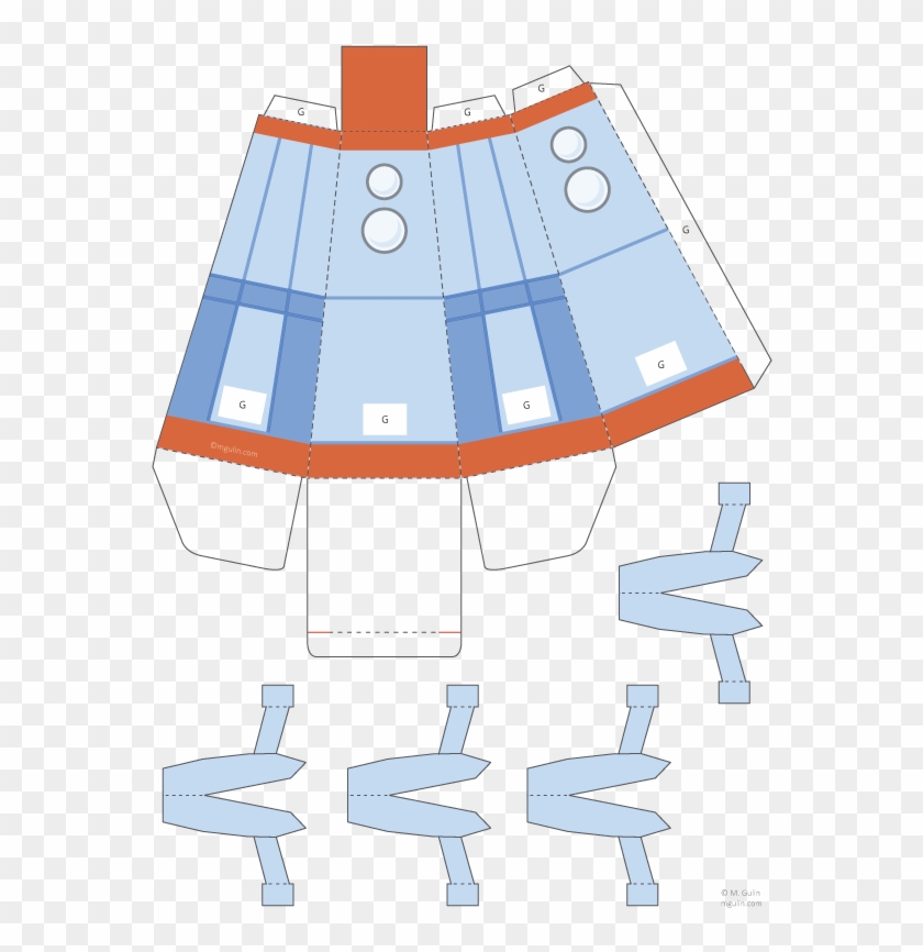 Printable Rocket Ship - Molde Foguete De Papel Clipart