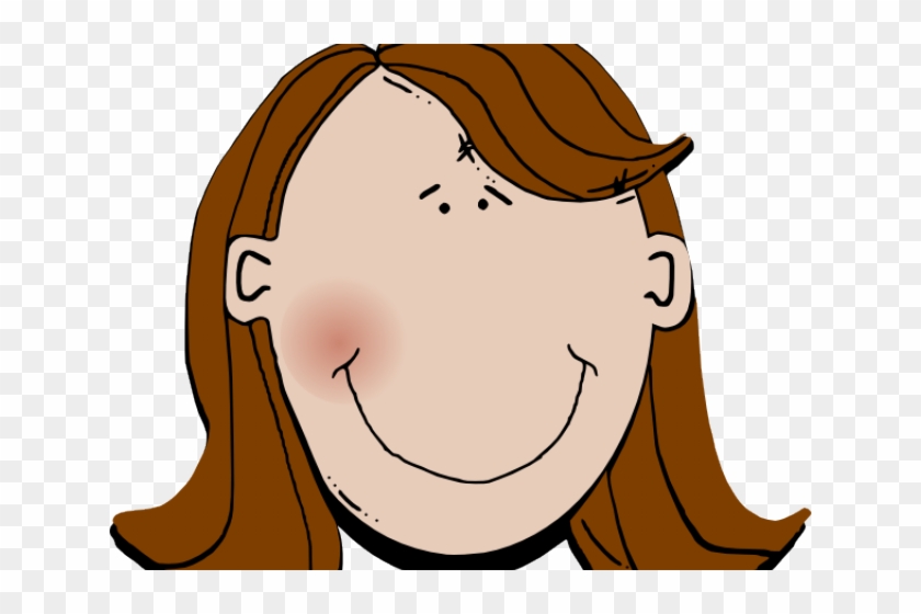 Head Clipart Teacher - Clip Art Woman Face - Png Download #2134348