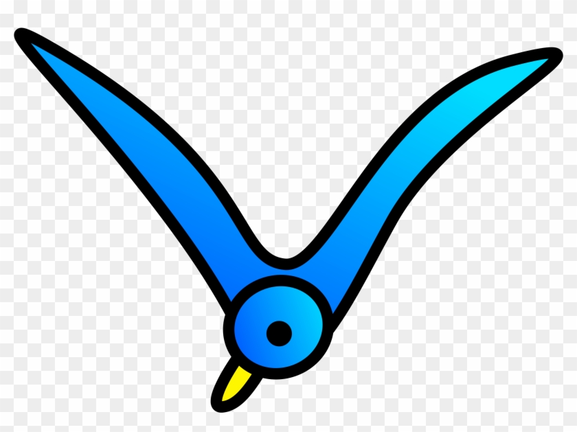 This Free Icons Png Design Of Bird-picture - Simple Cartoon Bird Flying Clipart #2134560