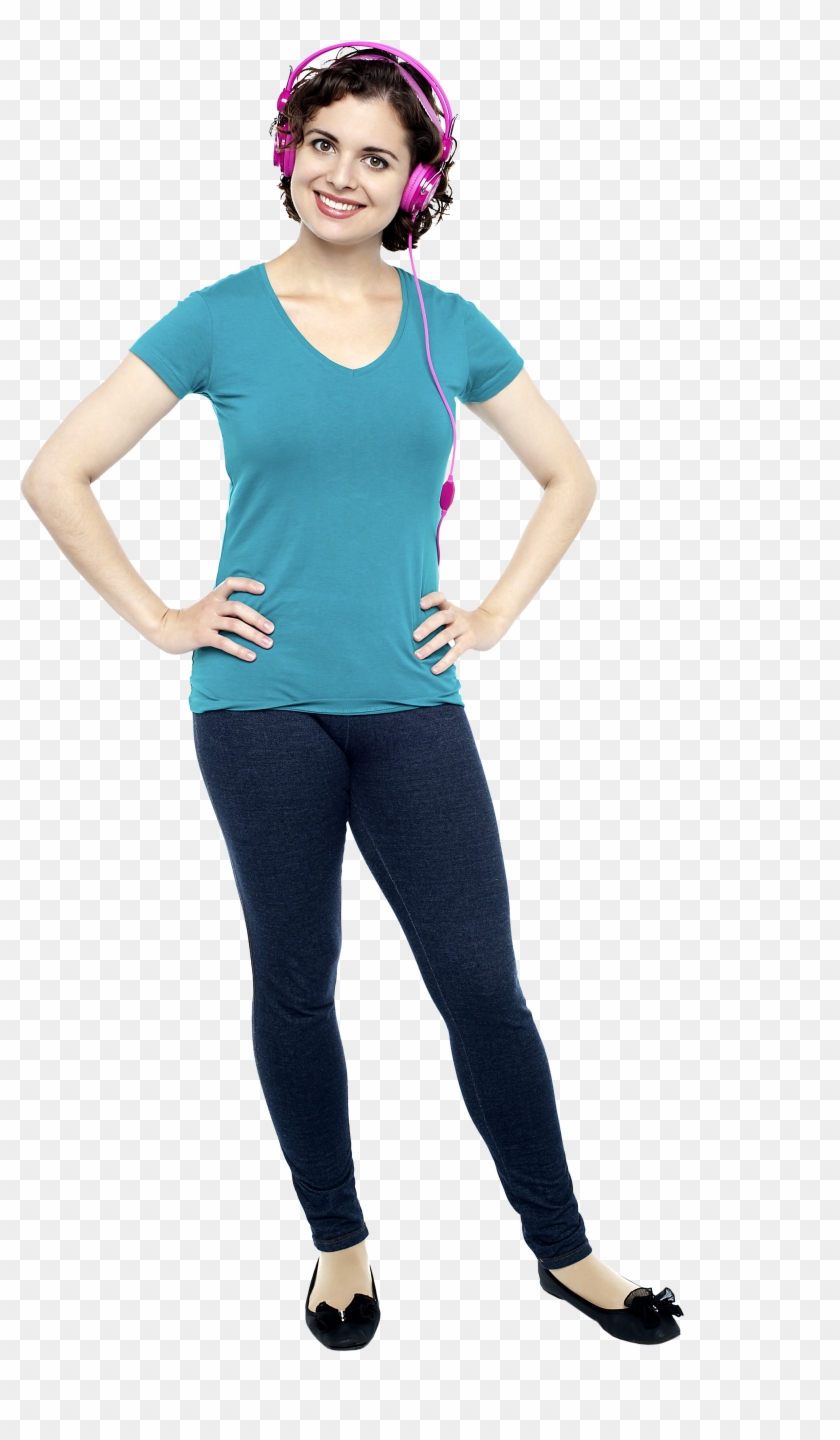 Women Listening Music Royalty Free High Quality Png - Listening Music Women Png Clipart