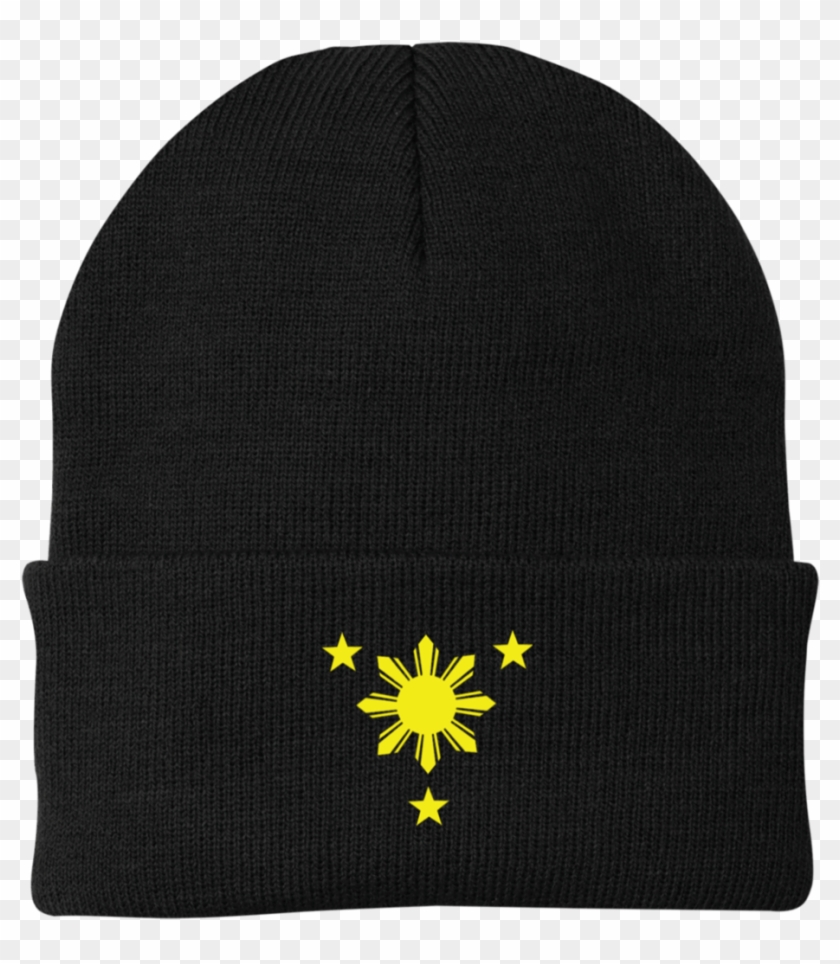 Philippines Sun And Stars Knit Cap - Vector Graphics Clipart