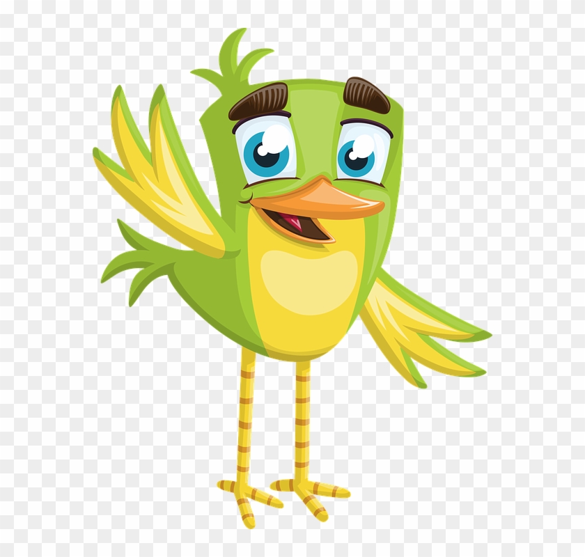 Bird, Little, Small, Cute, Boy, Green, Welcome, Hello - Hello Bird Clipart #2135221