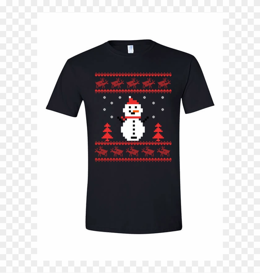 Christmas Ugly Sweater - Black T Shirt Red Hot Chili Peppers Clipart