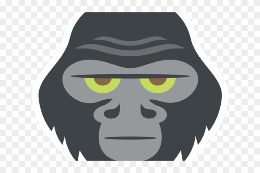 Cartoon Gorilla Face Clipart #2135889