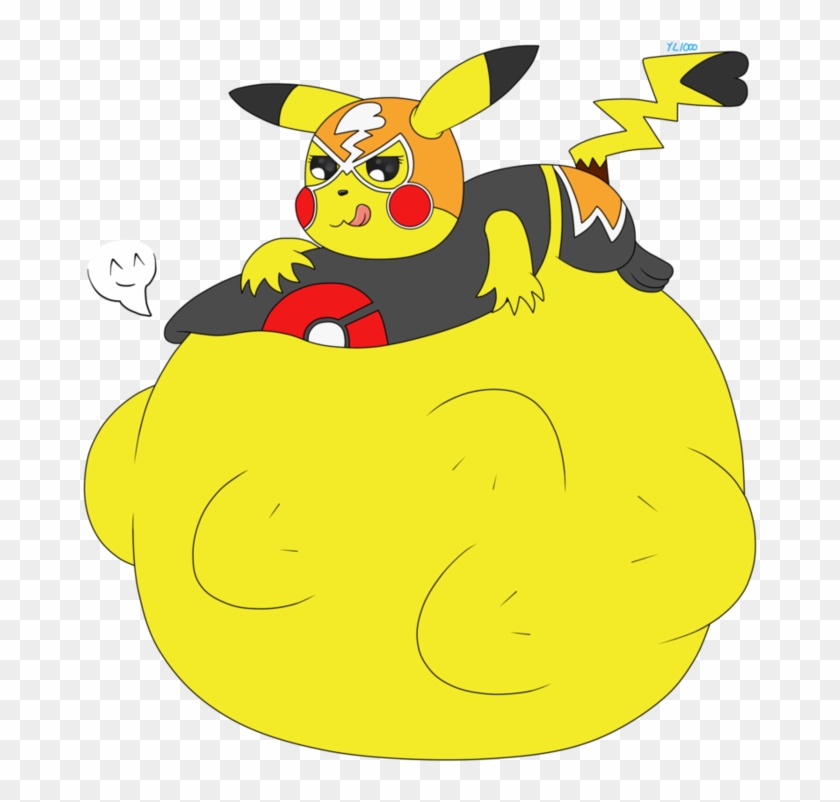 Pc] Pikachu Libre Vores Brais By Yoshilover1000 On - Love Kiss Eevee And Pikachu Clipart #2136061