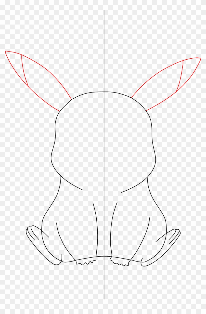 How To Draw Pikachu Step - Sketch Clipart #2136170